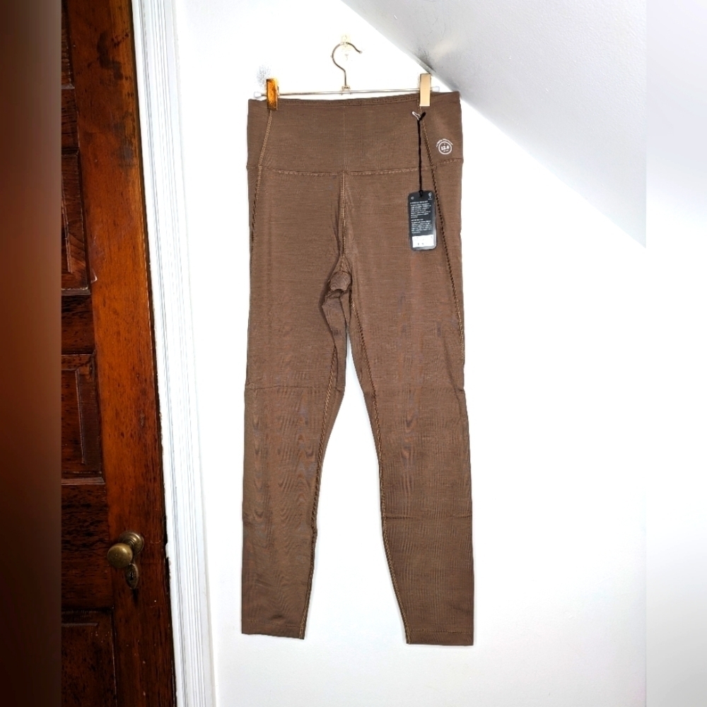 ALLBIRDS Hazy Cocoa Natural Flow Running Workout Yoga Merino Legging NEW Size S